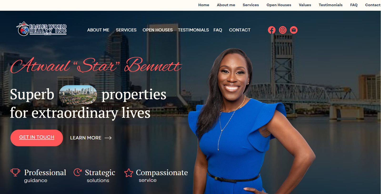 Atwaul Bennett, Realtor — website by A&O Design Solutions