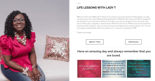 Life Lessons With Lady T — website by A&O Design Solutions