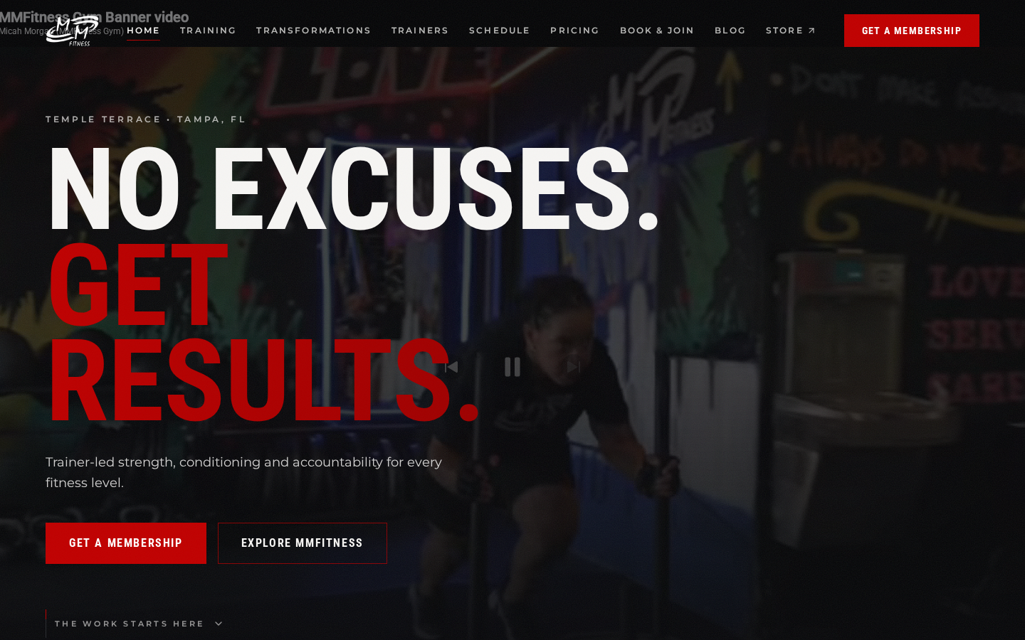 MMFitness Gym — website by A&O Design Solutions